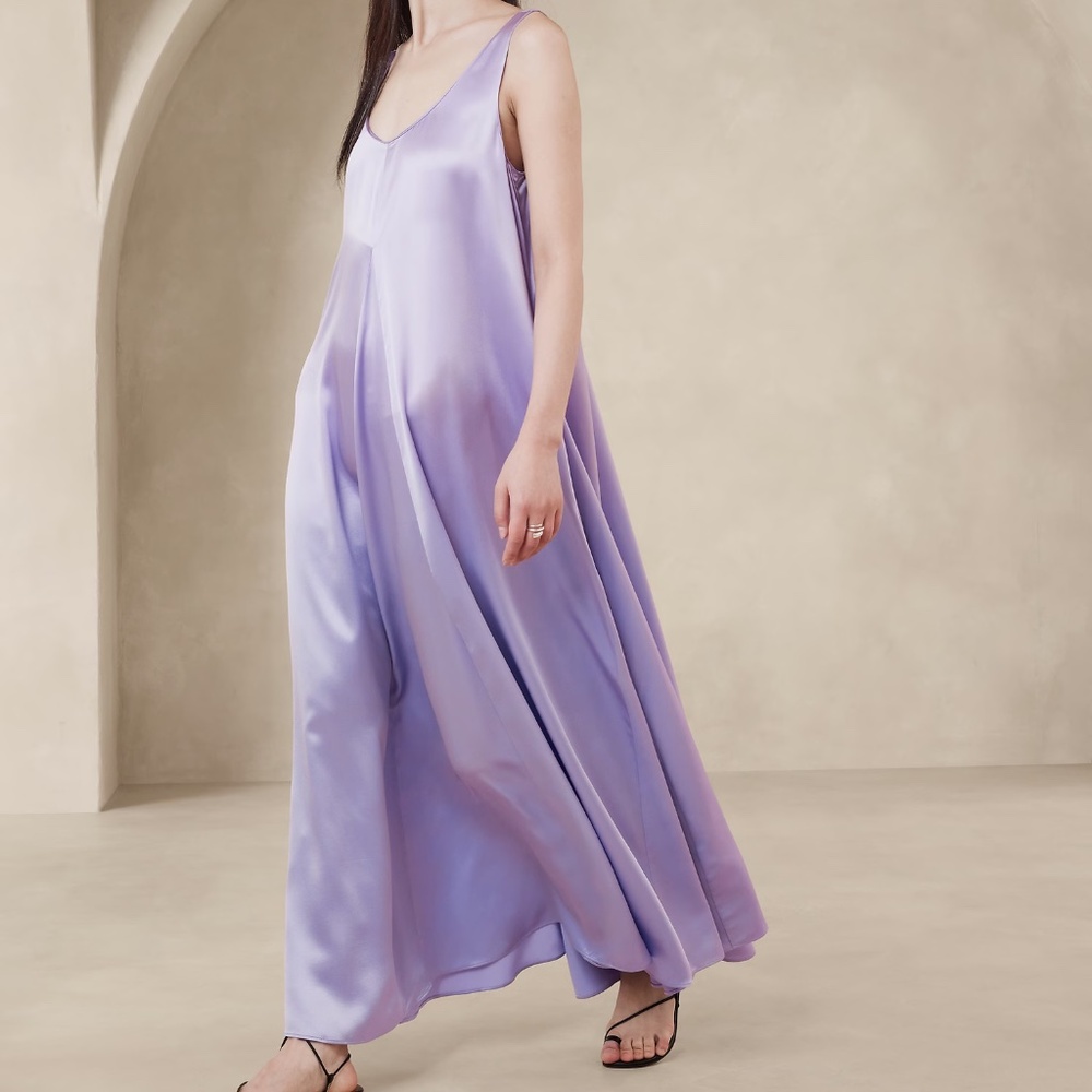 Banana Republic SERENADE SILK MAXI DRESS size XS